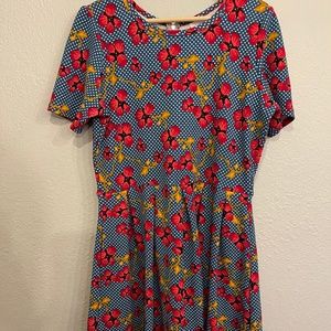 LuLaRoe Floral Dress XL